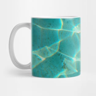 Unreal Turkish crystalline sea: abstract nature photography Mug